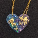 2 In 1 Puzzle Heart Pendant Mould