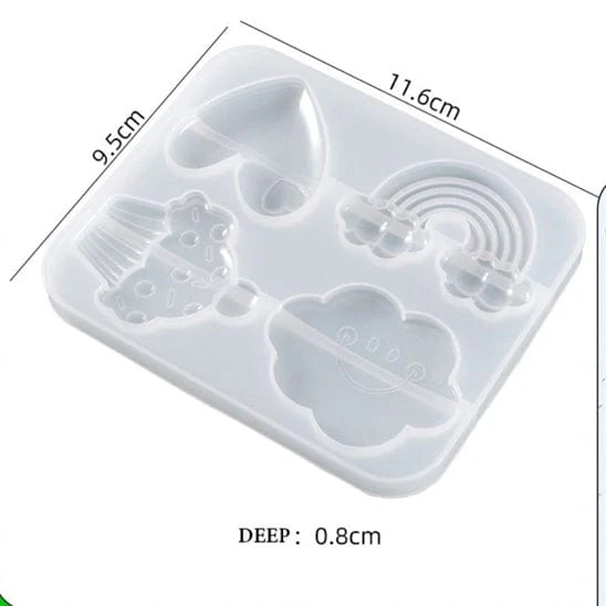 86854-44584793735458 (1) 4 Cavity 3D Keychain Mould