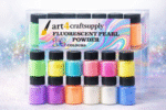 Fluorescent Pearl Mica Powder set of 12 Shades
