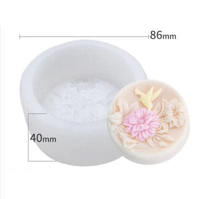 Chinese Style Flower Soap & Candle Handmade Mould
