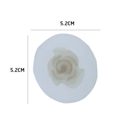 3D Rose Candle Handmade Mould