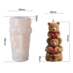 Stacking Teddy Bear Mould 2