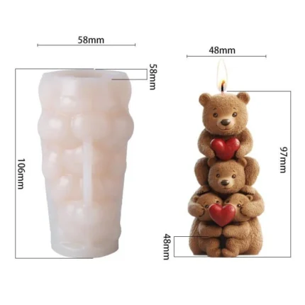 Stacking Teddy Bear Mould 2