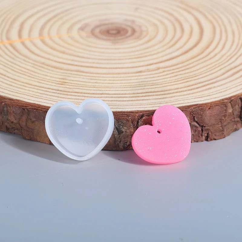 sm0169-84153-45287948222754 Small Heart Keychain & Pendant Mould