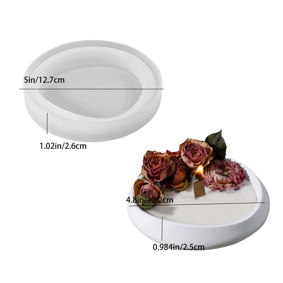 sm1087-1191709332 Oval Candle Tray Mould