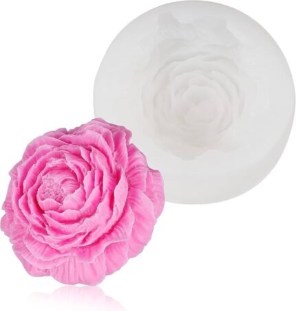 3D Peony Shape Candle Mould