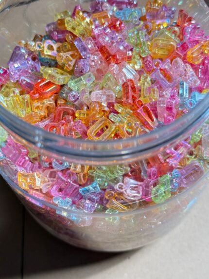 Plastic Alphabet Letter Beads