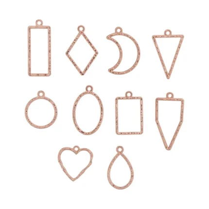 10 In 1 Embossed Bezels Set - Rose Gold