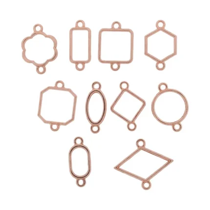 10 In 1 Rakhi Bezels Set - Rose Gold