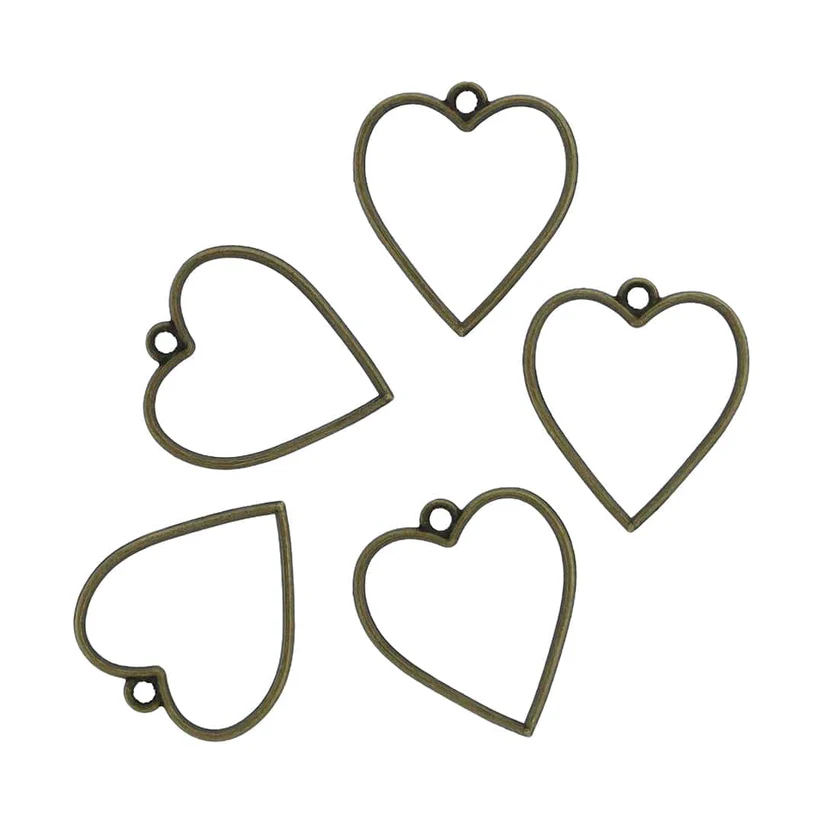 bz194-1172790501 5 In 1 Heart Bezels Set