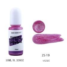 Diamond dust glitter pigment violet