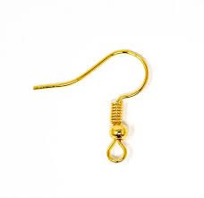 Earring Hooks for Jewellery Making - Gold