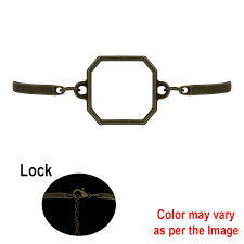 Octagon Bracelet Bezels - Antique