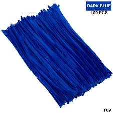 Pipe Cleaner Plain 100pcs (Dark Blue)
