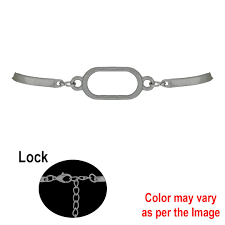 Oval Bracelet Bezels - Silver