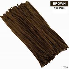 Pipe Cleaner Plain 100pcs (Dark Coffee)