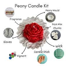 Peony candle kit