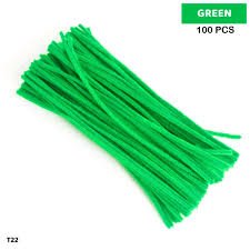 Pipe Cleaner Plain 100pcs (Green)