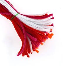 Pipe Cleaner Plain 100pcs (Shades of Red)