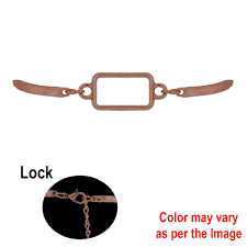 Rectangle Bracelet Bezels - Rose Gold