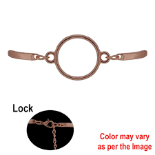 Round Bezel Bracelet- Rose Gold