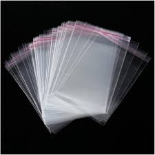 Self Adhesive Plastic Packing 3"4" (50pc)