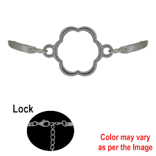 flower jewelry bezel - Silver