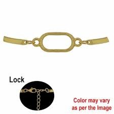 Oval Bracelet Bezels - Gold