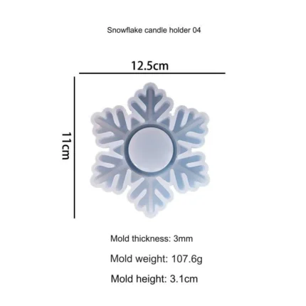 Snowflakes Tea Light Holder 04