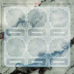 Big 6 Cavity Agate Round Frame