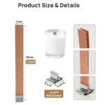 Wooden Wick 1mm Thick With Metal Holder - 1.3 X 15 -10 Sets