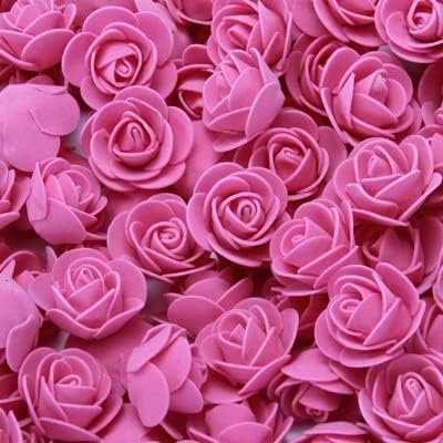 Artificial Foam Rose Flower - Dark Pink