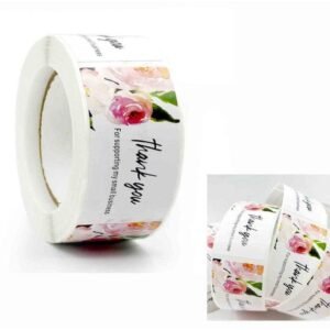 Floral Thank You Stickers