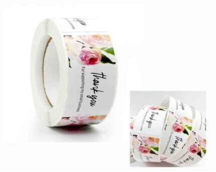 Floral Thank You Stickers