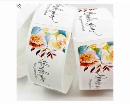 Floral Thank You Stickers