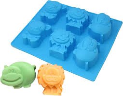 Jungle Zoo Animals Shaped Soap Bar Mould