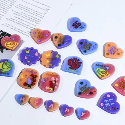 Heart-Shaped Resin Pendants Moulds