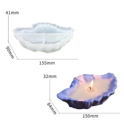 Shell Bowl Candle Mould – Large Decorative Resin & Candle Casting Silicone Mould