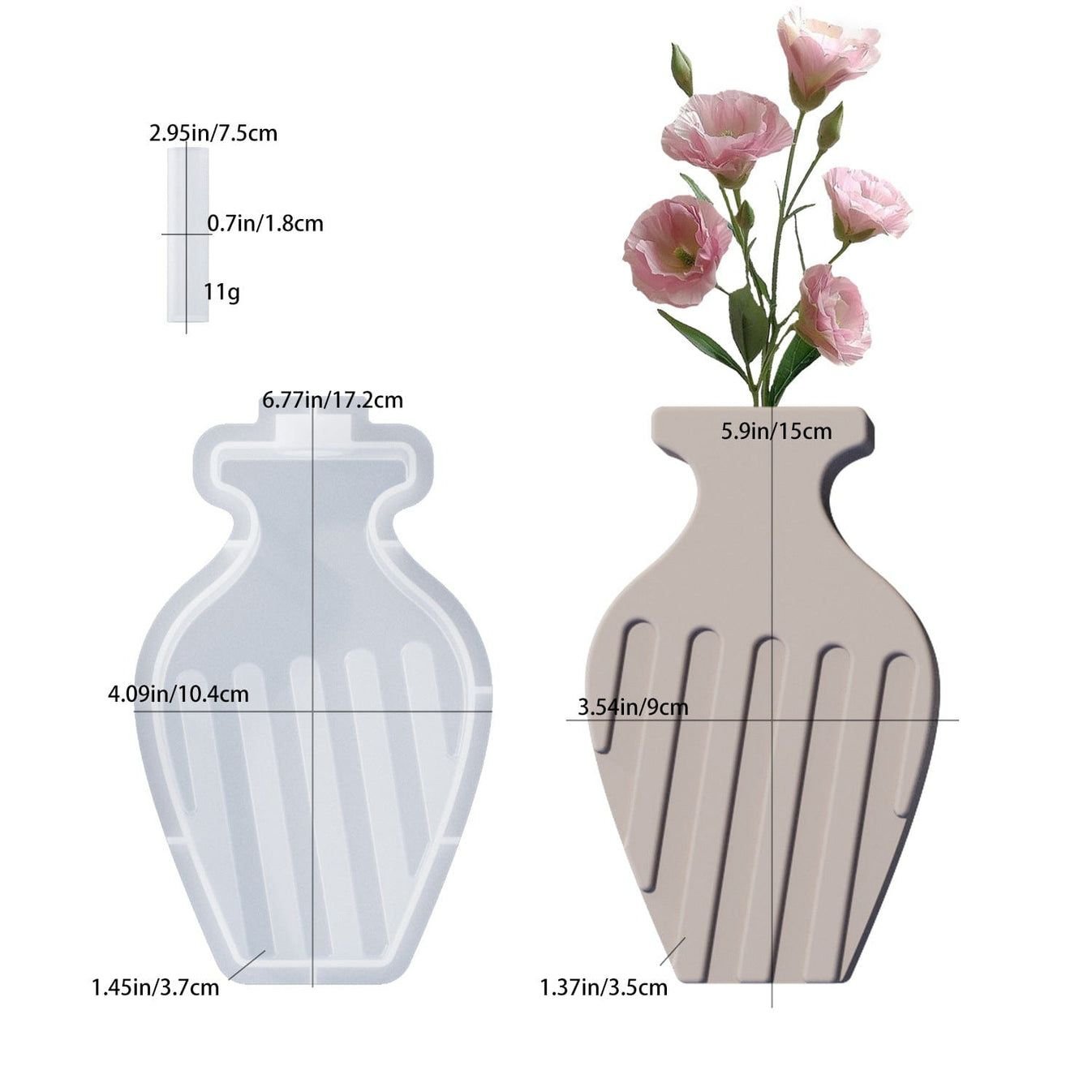 079b0580-e7f4-4bfd-8c80-a6cdea0cc9ab Silicone Mould For Flower Vase
