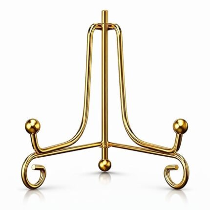 Gold Display Stand For Plates